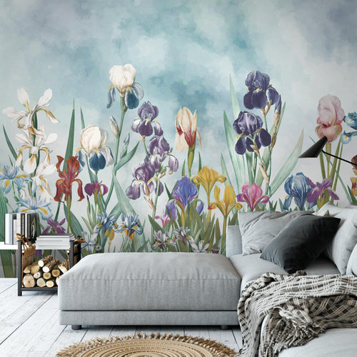 Novart Fototapete Dschungel 396 x 280 cm Wandtapete Blätter Blumen Grün Wohnzimmer Schlafzimmer - N9129012a