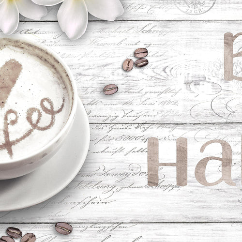 Runa Art Bild Wohnzimmer Schlafzimmer Büro Love 5 Teilig Kaffee Herzen Wandbilder auf Vlies Leinwand 020653c