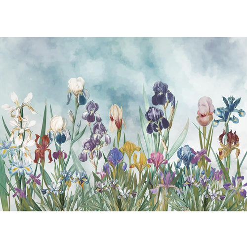Novart Fototapete Dschungel 396 x 280 cm Wandtapete Blätter Blumen Grün Wohnzimmer Schlafzimmer - N9129012a