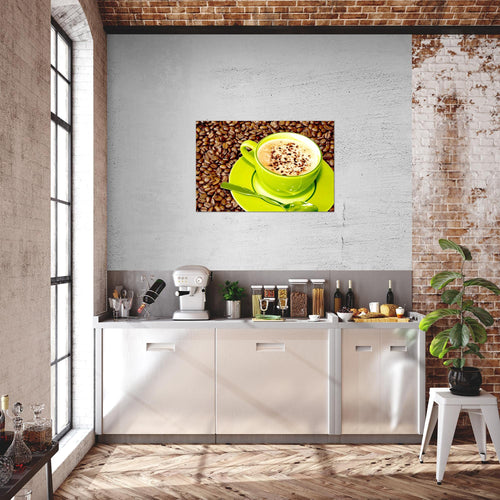 Runa Art Bild Küche Kaffee Modern Wandbilder Esszimmer Küchenbilder 1 Teilig - Made In Germany - Esszimmer Braun Flur 500515c