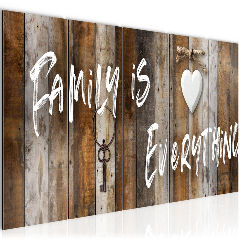 Runa Art Wandbild XXL Home Abstrakt Schlafzimmer Wohnzimmer 200 x 80 cm Beige Braun 5 Teilig - Made in Germany - 040255a