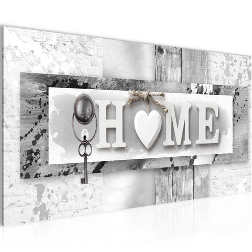 Runa Art Wandbild Love 100 x 40 cm Modern Bild auf Vlies Leinwand Schwarz Wohnzimmer Schlafzimmer Büro Zuhause 013712c