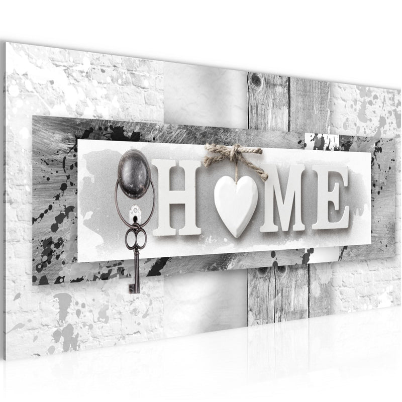 Runa Art Wandbild Love 100 x 40 cm Modern Bild auf Vlies Leinwand Schwarz Wohnzimmer Schlafzimmer Büro Zuhause 013712c