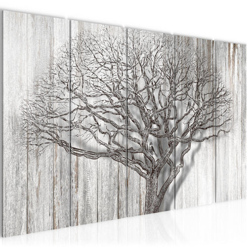 Runa Art Bild Baum Abstrakt Wandbilder auf Vlies Leinwand 5 Teilig Wanddekoration Wohnzimmer 039956a