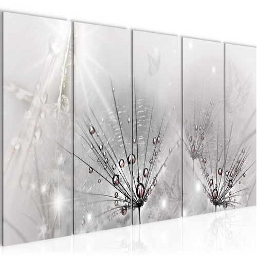 Runa Art Bild Pusteblume Wandbilder auf Vlies Leinwand 5 Teilig Wanddekoration Wohnzimmer Schlafzimmer 016956c