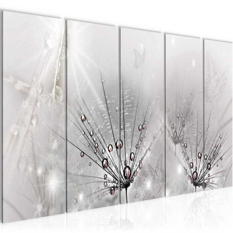 Runa Art Bild Pusteblume Wandbilder auf Vlies Leinwand 5 Teilig Wanddekoration Wohnzimmer Schlafzimmer 016956c