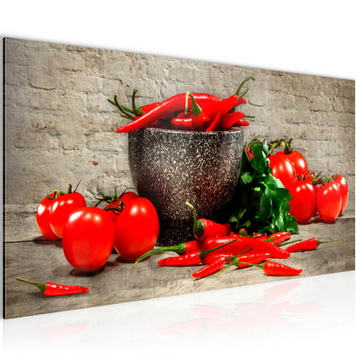 Runa Art Wandbild Blumen Pflanzen 100 x 40 cm Modern Bild auf Vlies Leinwand Beige Wohnzimmer Schlafzimmer Büro Natur 005812a