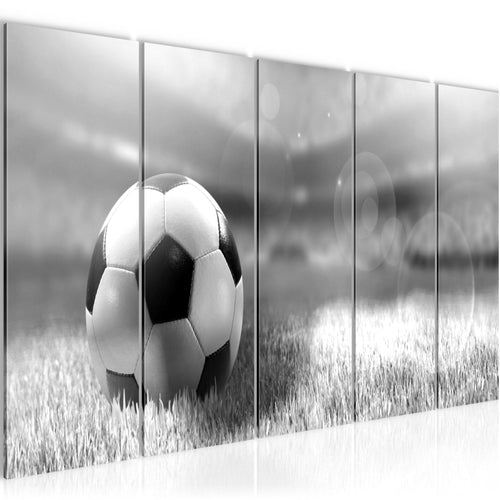 Runa Art Bild Fussball Wandbilder auf Vlies Leinwand 5 Teilig Wanddekoration Wohnzimmer Schlafzimmer 402456b