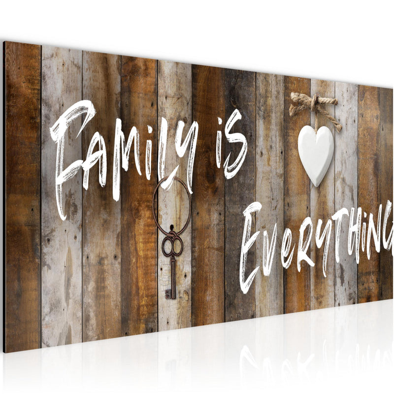 Runa Art Wandbild Home Abstrakt 1 Teilig 100 x 40 cm Modern Bild auf Vlies Leinwand Vintage Schlafzimmer Wohnzimmer Beige Braun 040212a