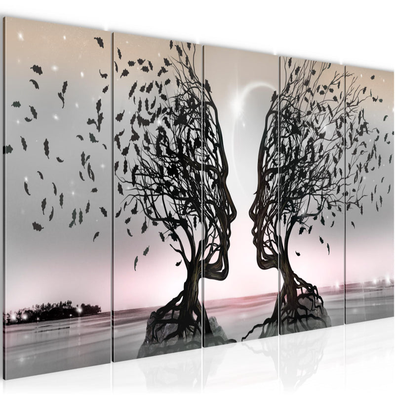 Runa Art Bild Abstrakt Wandbilder auf Vlies Leinwand 5 Teilig Wanddekoration Wohnzimmer Schlafzimmer Büro 044856b