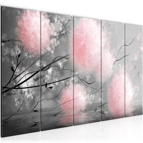 Runa Art Bild Pusteblumen Wandbilder auf Vlies Leinwand 5 Teilig Wanddekoration Wohnzimmer Schlafzimmer 044256b