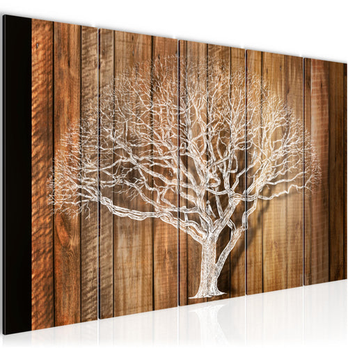 Runa Art Bild Baum Abstrakt Wandbilder auf Vlies Leinwand 5 Teilig Wanddekoration Wohnzimmer 039956a