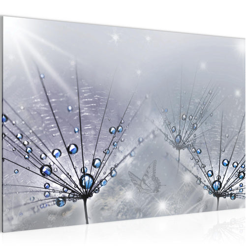 Runa Art Bild Pusteblume Modern Wandbilder Wohnzimmer Schlafzimmer 1 Teilig - Made In Germany - Natur Grau Flur 016915b