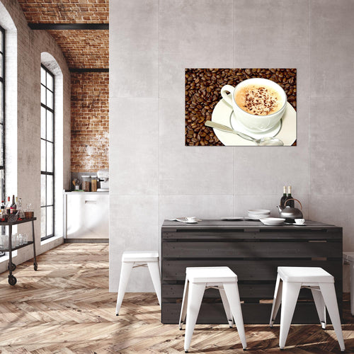 Runa Art Bild Küche Kaffee Modern Wandbilder Esszimmer Küchenbilder 1 Teilig - Made In Germany - Esszimmer Braun Flur 500515b