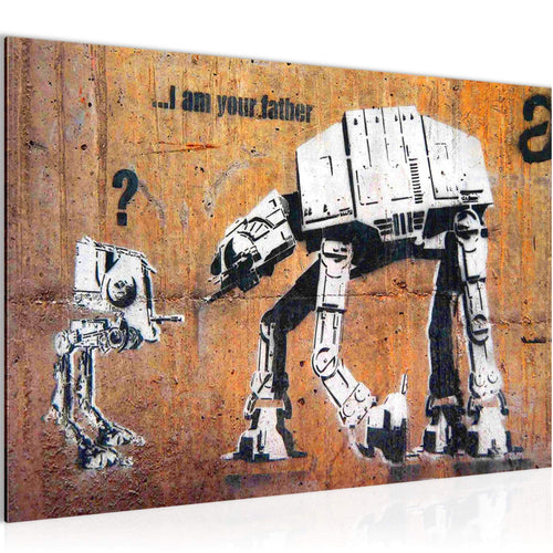 Runa Art Bild I am your Father Modern Wandbilder Loft Wohnzimmer 1 Teilig - Made In Germany - Street Art Orang Flur 302015c