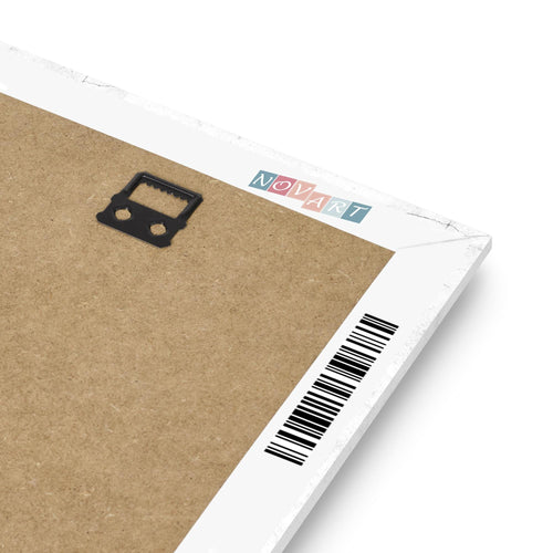Novart Wandbilder Alte Stadt Palmen - KOMPLETT AUFHÄNGFERTIG - Schwarz Weiss Wohnzimmer Schlafzimmer - 7 Moderne Mood-Bilder - N015071a