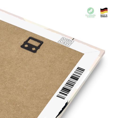 Novart Bilder Set Abstrakt - KEIN EXTRA RAHMEN BENÖTIGT - Wandbilder für Wohnzimmer Schlafzimmer Büro - 3 Teilig Deko Minimalismus - N041536a