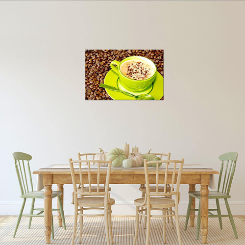 Runa Art Bild Küche Kaffee Modern Wandbilder Esszimmer Küchenbilder 1 Teilig - Made In Germany - Esszimmer Braun Flur 500515c