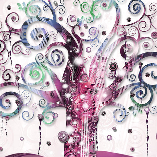 Runa Art - Bilder Gustav Klimt Baum des Lebens 200 x 100 cm 5 Teilig XXL Wanddekoration Design Bunt 003051a