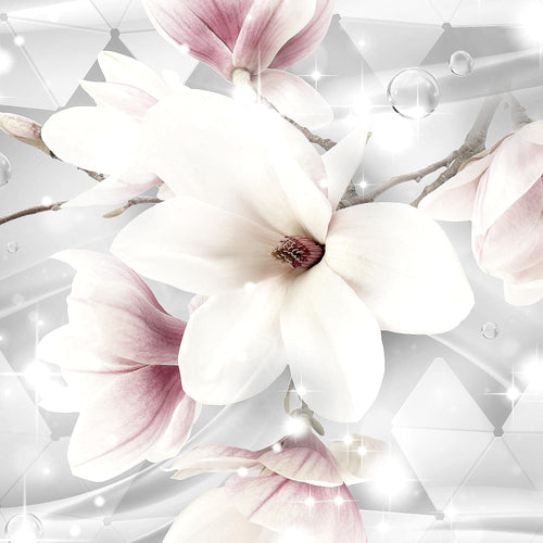 Runa Art - Bilder Blumen Magnolien 200 x 100 cm 5 Teilig XXL Wanddekoration Design Rosa 017051a
