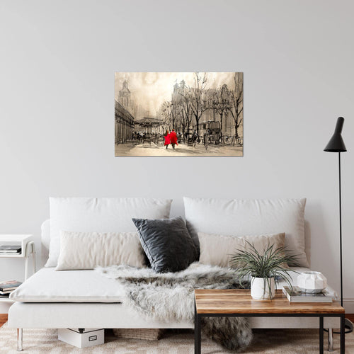 Runa Art Peinture Londres Moderne Tableau Decoration Murale - 100% Made In Germany - Résumé de la ville bleu Salle 009714b