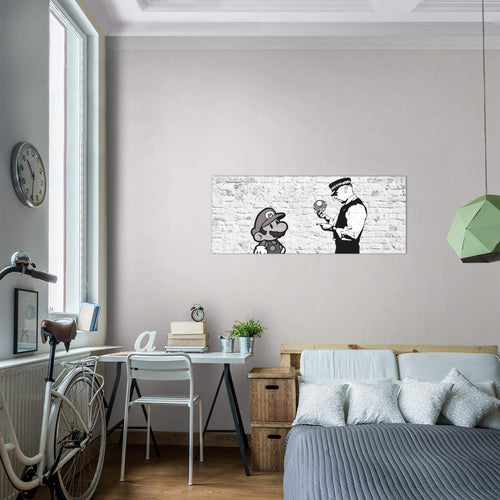 Runa Art Wandbild Landschaft 100 x 40 cm Modern Bild auf Vlies Leinwand Gelb Wohnzimmer Schlafzimmer Büro Natur 006512a