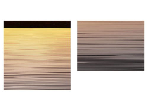 Runa Art Wandbild Afrika 100 x 40 cm Modern Bild auf Vlies Leinwand Orange Wohnzimmer Schlafzimmer Büro Sonnenuntergang 000212a