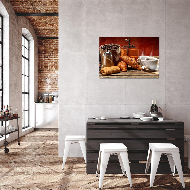 Runa Art Bild Küche Kaffee Modern Wandbilder Esszimmer Küchenbilder 1 Teilig - Made In Germany - Esszimmer Braun Flur 505015a