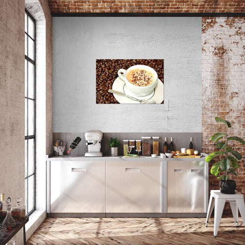 Runa Art Bild Küche Kaffee Modern Wandbilder Esszimmer Küchenbilder 1 Teilig - Made In Germany - Esszimmer Braun Flur 500515b