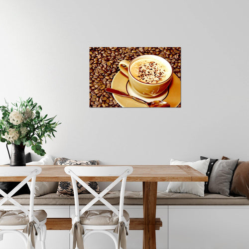 Runa Art Bild Küche Kaffee Modern Wandbilder Esszimmer Küchenbilder 1 Teilig - Made In Germany - Esszimmer Braun Flur 500515a